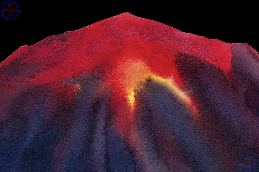 Close-up of the top of Mount Etna